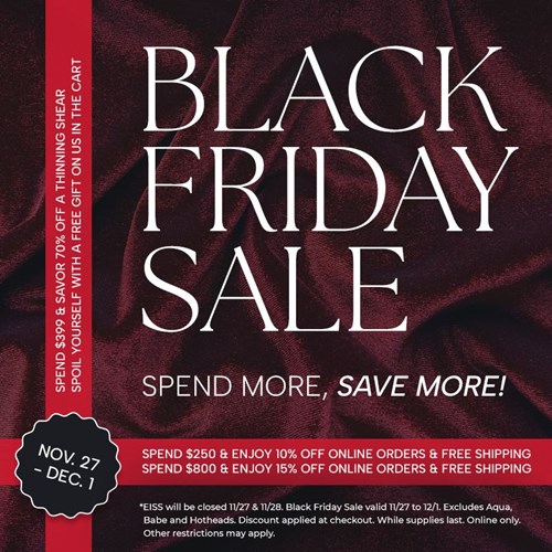 Black Friday Sale (11/27-12/1)