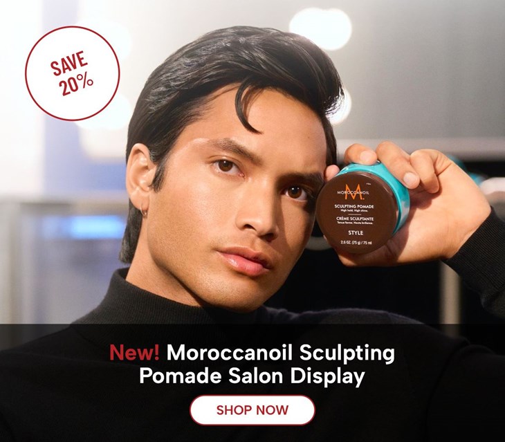 MayJune26 Moroccanoil Pomade and Display