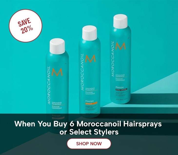 July/Aug26 Moroccanoil Save 20% Hairspray Promo