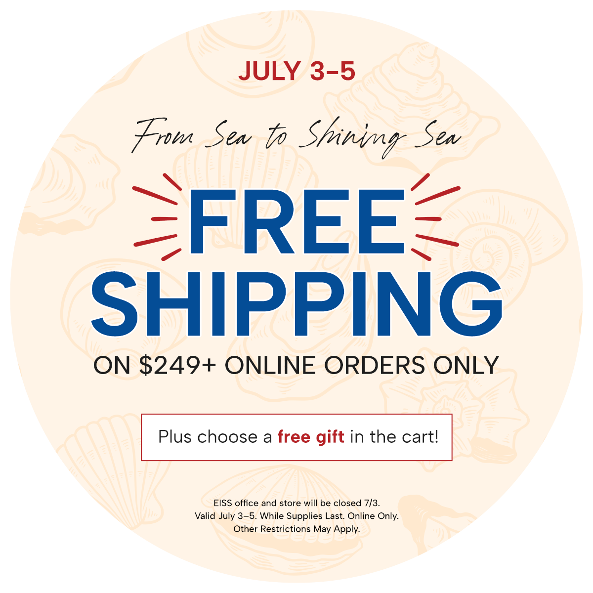 4th of July Sale (7/3-7/5)