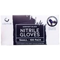 Colortrak Midnight Black Nitrile Gloves Small