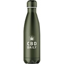 Earthly Body CBD Daily Logo Green Water Bottle 16.9 Fl. Oz.