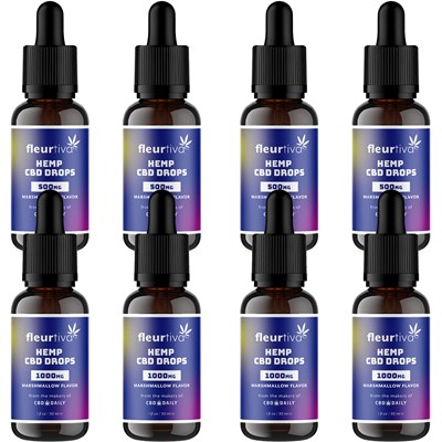 Earthly Body Fleurtiva Hemp Drops Intro - Marshmallow