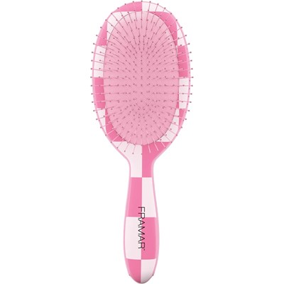 Framar Checked Out Pink Detangle Brush