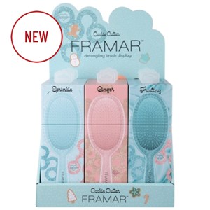 Framar Cookie Cutter Detangle Brush Display 9 pc.