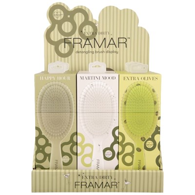 Framar Extra Dirty Detangle Brush Display 10 pc.