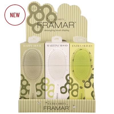 Framar Extra Dirty Detangle Brush Display 10 pc.