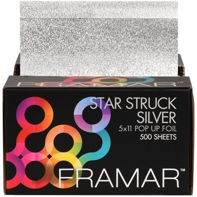Framar Embossed Pop Ups Medium Star Struck Silver 5 inch x 11 inch 500 ct.