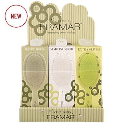 Framar Extra Dirty Detangle Brush Display 10 pc.