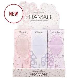 Framar Country Charm Detangle Brush Display Kit 10 pc.