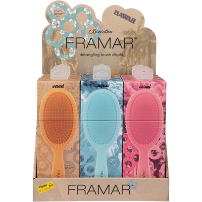 Framar Baecation Collection Detangling Brush Display