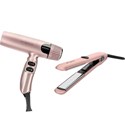 Gamma+ Buy Hybrid Professional Hair Dryer - Rose Gold, Get X-Hybrid Professional Flat Iron - Rose Gold FREE 2 pc.