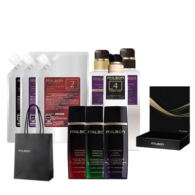 Milbon GOLD Haircare Deluxe B Kit 142 pc.