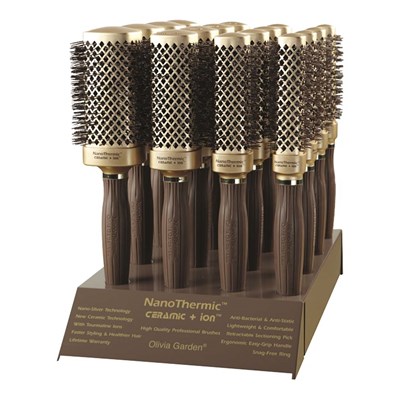 Olivia Garden NanoThermic Ceramic + Ion Square Shaper 16 Piece Display