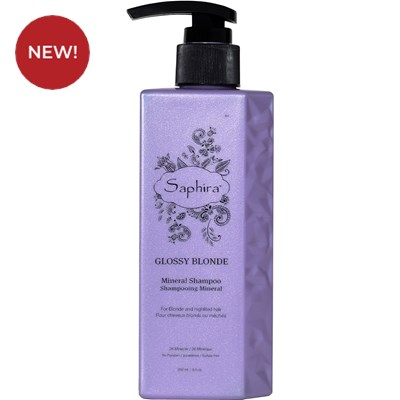 Saphira Glossy Blonde Mineral Shampoo 8.5 Fl. Oz.