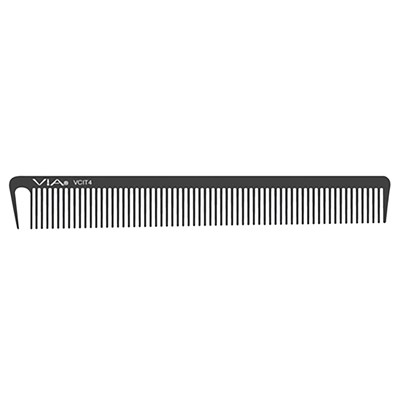 VIA Low Tension Cutting/Styling Comb- Black