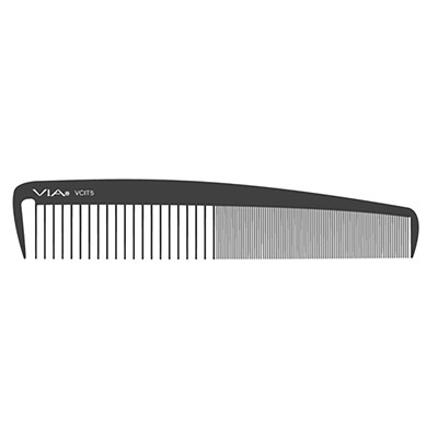 VIA Wide Classic Cutting/Styling Comb- Black