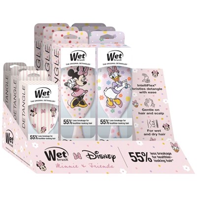 Wet Brush Disney Hello Minnie & Daisy Pro & Mini Detangler Display 10 pc.